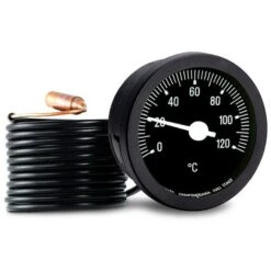 Thermomètre Capillaire, Rechange Pour Chaudière, Diamètre Externe 58, Trou Pour Encastrement Diamètre 52