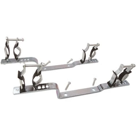 Jeu De 2 Supports Métal Avec Isolant Pour Collecteur - Compatible 20/27 à 33/42 1 Jeu De 2 Supports Métal Avec Isolant Pour Collecteur - Compatible 20/27 à 33/42