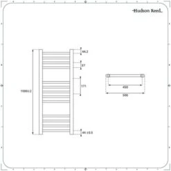 Hudson Reed Kent - Sèche-Serviettes Design Mixte Moderne Plat - Chromé - 100 Cm X 50 Cm -Atlantic Magasin 1934335 4