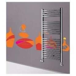 Lazzarini Sanremo Radiateur Sèche-serviettes Chromé 1110x450 Entraxe 400 -Atlantic Magasin 19857882 3