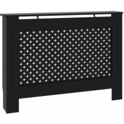 Cache-radiateur Noir 112x19x81 Cm MDF VidaXL