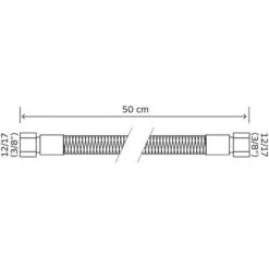 Flexible Fuel Galva DN8 500 Mm Femelle 12/17 7 Flexible Fuel Galva DN8 500 Mm Femelle 12/17 -Atlantic Magasin 20159297 4