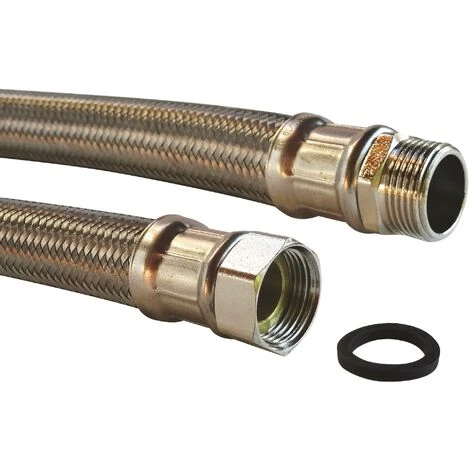 Flexible Chauffage 1 écrou Tournant 3/4" - 1 Raccord Mâle 3/4" - 500 Mm 2 Flexible Chauffage 1 écrou Tournant 3/4" - 1 Raccord Mâle 3/4" - 500 Mm – Image 2