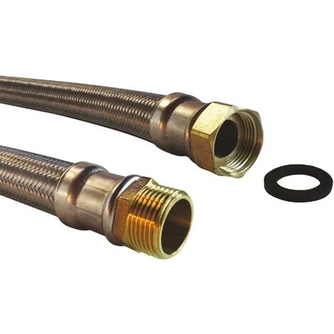 Flexible Chauffage 1 écrou Tournant 1" - 1 Raccord Mâle 1" - 1000 Mm 2 Flexible Chauffage 1 écrou Tournant 1" - 1 Raccord Mâle 1" - 1000 Mm – Image 2