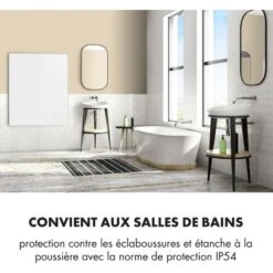 Wonderwall Air 120 Radiateur Infrarouge 120 X 100 Cm 1200 W Installation Murale Blanc -Atlantic Magasin 22845373 4