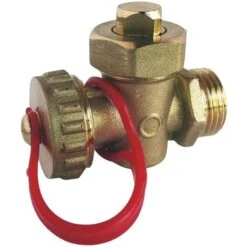 Robinet De Vidange Laiton Brut M1/2 à Boisseau Et Presse étoupe