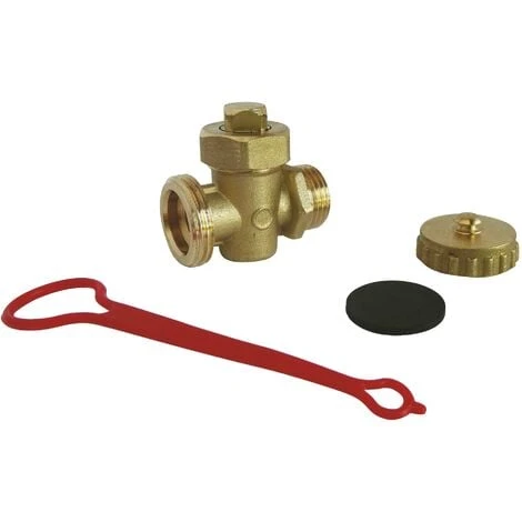 Robinet De Vidange Laiton Brut M1/2 à Boisseau Et Presse étoupe 2 Robinet De Vidange Laiton Brut M1/2 à Boisseau Et Presse étoupe – Image 2