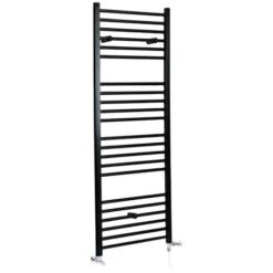 Hudson Reed Nox - Sèche-Serviettes Design Mixte Moderne Plat - Noir - 160 Cm X 60 Cm