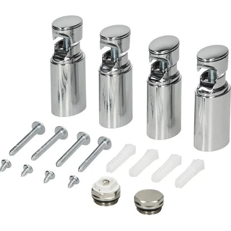 FIXER RADIATEUR MATÉRIEL DE BAIN DE MONTAGE POUR SUPPORT CHROME RADIATEUR 1 FIXER RADIATEUR MATÉRIEL DE BAIN DE MONTAGE POUR SUPPORT CHROME RADIATEUR