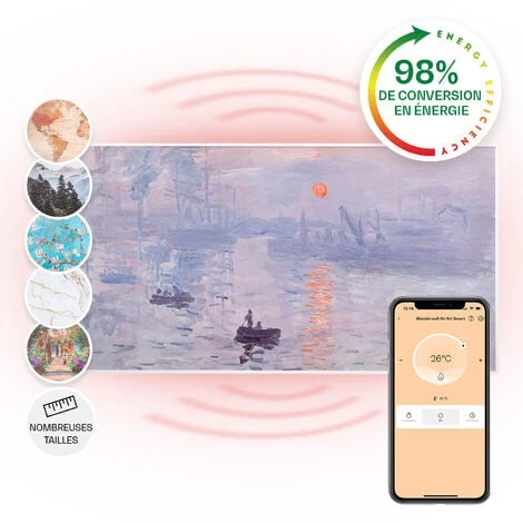 Wonderwall Air Art Smart Radiateur Infrarouge Connecté 120x60cm 700W A 1 Wonderwall Air Art Smart Radiateur Infrarouge Connecté 120x60cm 700W A