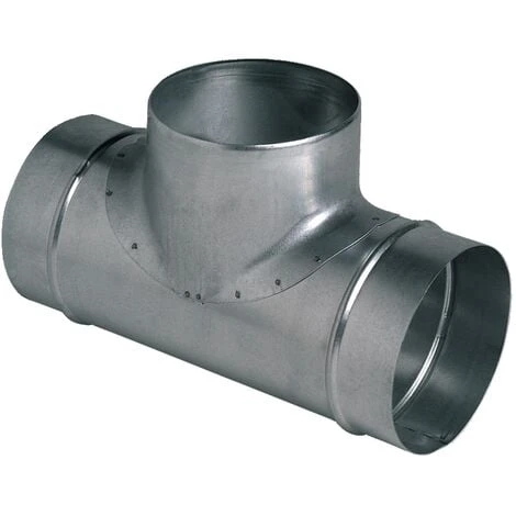 Aldes Té équerre Galva Pour VMC Ø125x125 1 Aldes Té équerre Galva Pour VMC Ø125x125