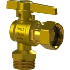 Vanne Compteur équerre - Mâle - Ecrou Tournant - Manette MLA 20x27