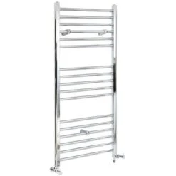 Hudson Reed Kent - Sèche-Serviettes Design Mixte Moderne Plat - Chromé - 120 Cm X 40 Cm