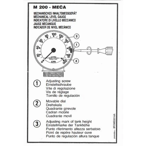 WATTS Jauge à Fuel Mecanique Vertical - 22L0103102 2 WATTS Jauge à Fuel Mecanique Vertical - 22L0103102 – Image 2