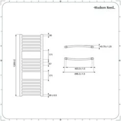 Hudson Reed Artle - Sèche-Serviettes Design Mixte Moderne Incurvé - Anthracite - 120 Cm X 49.8 Cm 8 Hudson Reed Artle - Sèche-Serviettes Design Mixte Moderne Incurvé - Anthracite - 120 Cm X 49.8 Cm -Atlantic Magasin 25207313 4