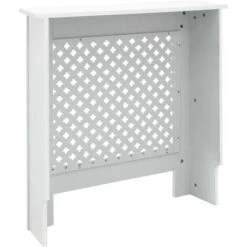 Cache-radiateur Couvercle Chauffage En MDF Motif Nid D'abeille 78x19x82 Cm Blanc -Atlantic Magasin 25687319 3