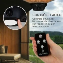 Blumfeldt Chauffage Electrique Suspendu à Infrarouge, Chauffage De Jardin 2000W, Chauffage Exterieur Terrasse En Fibre De Carbone à 3 Températures, IP34 Pour Veranda, Chauffage D'Appoint Econome -Atlantic Magasin 26293009 4