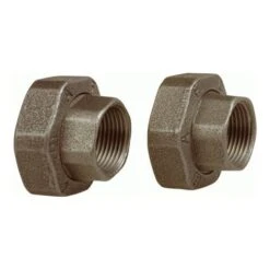 Lot De 2 Raccords Union En Fonte Pour Circulateur G2 (50/60) - Sortie Femelle 11/4 (33/42) - Thermador