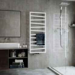 Sèche-serviette Mixte Blanc De 600mm De Haut Et 500mm De Large - 300 Watt - ZIG600/500Z8B -Atlantic Magasin 27174909 5