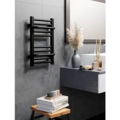 Sèche-serviette Mixte Noir De 500mm De Haut Et 300mm De Large - 79 Watt - LIM500/300Z1N -Atlantic Magasin 27180926 3