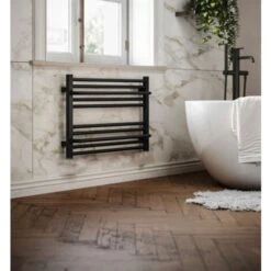 Sèche-serviette Mixte Noir De 500mm De Haut Et 300mm De Large - 79 Watt - LIM500/300Z1N -Atlantic Magasin 27180926 4