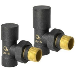 PACK Jeu 2 Vannes De Radiateur 1/2 Coudée Chromée -Atlantic Magasin 28433089 3