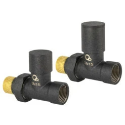 PACK Jeu 2 Vannes De Radiateur 1/2 Coudée Chromée -Atlantic Magasin 28433089 5