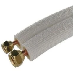 PRÊT A POSER LIAISON FLARE BI TUBE FRIGORIFIQUE M1 CLIMATISATION 1/4 3/8 RACCORDS PRÊT MONTES 10 METRES NF