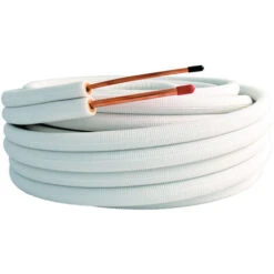 LIAISON FRIGORIFIQUE CLIMATISATION CUIVRE BI TUBE NUE 1/4 1/2 M1 EN 5 METRES -Atlantic Magasin 2899581 3