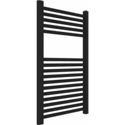 Sèche-serviettes Noir Mat, Modèle Rond Ercos Opera H770 L500 Z 450