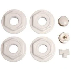 Jeu D'accessoires Pour Radiateur Blanc 26x34, 15x21 Global