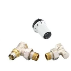 Danfoss Kit Robinet Thermostatique équerre Coudé 1/2 Avec Tête Thermostatique 013G5163
