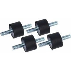 LangRay 4pcs Supports En Caoutchouc D'Isolant Anti-vibration M8 30 X 20 Supports Amortisseurs De Vibrations Isolateur En Caoutchouc Anti-vibration Avec Vis -Atlantic Magasin 30188480 4