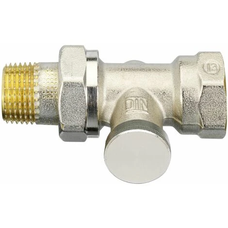 Danfoss Té De Réglage RLV-S 15 Nickelé - 1/2 1 Danfoss Té De Réglage RLV-S 15 Nickelé - 1/2