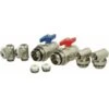 Kit De Raccordement Galvanisé Pour Collecteur Plancher Chauffant 8 Pcs