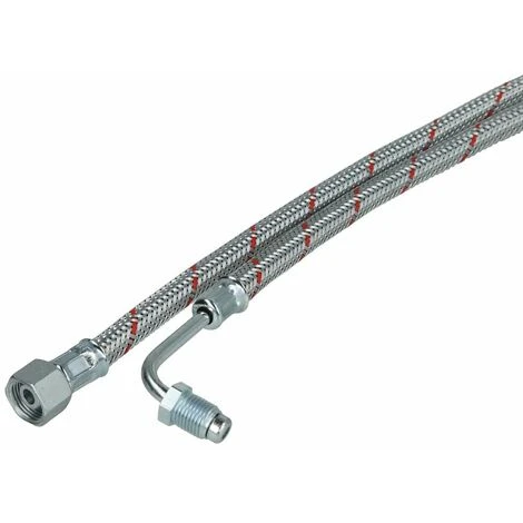 Flexible 1/4'' Coude 90° Avec Raccord X écrou à Chapeau 3/8'' X 900 Mm 1 Flexible 1/4'' Coude 90° Avec Raccord X écrou à Chapeau 3/8'' X 900 Mm