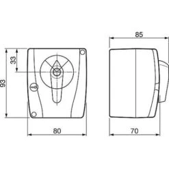 Servomoteur Easyflow 230-473 3 Points 230 V AC 50 Hz 90° - 140s +jeu De Montage MS-NRE -Atlantic Magasin 33071720 3