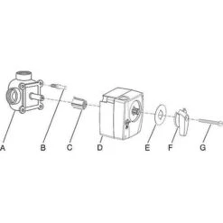 Servomoteur Easyflow 230-473 3 Points 230 V AC 50 Hz 90° - 140s +jeu De Montage MS-NRE -Atlantic Magasin 33071720 4