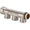Distributeur Triple 3/4" X Filetage Femelle 1/2" NickelE