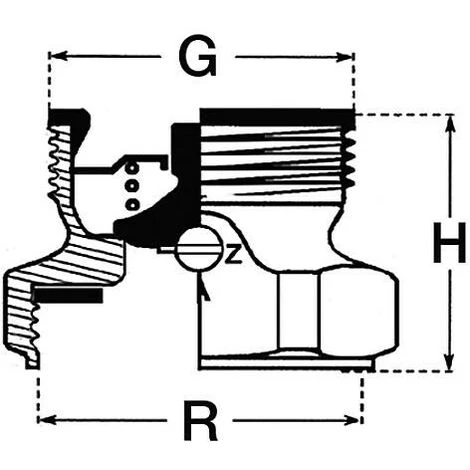 Clapet Anti-thermosiphon DN25xDN40 Avec Passage D'air Automatique Réglable - Vissable Sur Circulateur 2 Clapet Anti-thermosiphon DN25xDN40 Avec Passage D'air Automatique Réglable - Vissable Sur Circulateur – Image 2