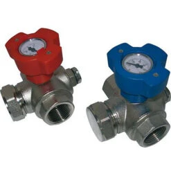 Set Robinet Spherique Multifonctionnel Pour Echangeur Thermique 1 1/4"