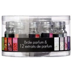 Brûle-Parfum & 12 Flacons D'Huiles 10ml Blanc -Atlantic Magasin 33655710 3
