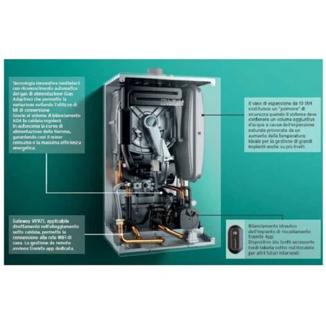 Chaudière Murale à Condensation Vaillant EcoTEC Exclusive VM 35CS/1-7 CI Chauffage Seul Installation Intérieure Blanc 3 Chaudière Murale à Condensation Vaillant EcoTEC Exclusive VM 35CS/1-7 CI Chauffage Seul Installation Intérieure Blanc – Image 3