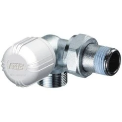 Vanne Thermostatisable Chromée équerre Droite FAR 1617 3/8