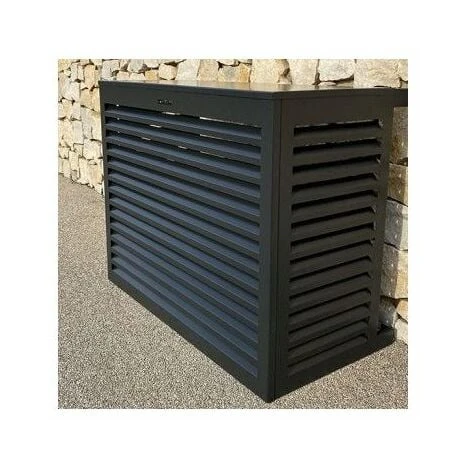 Cache Climatiseur Au Sol Taille L En Aluminium Gris Anthracite 7016 2 Cache Climatiseur Au Sol Taille L En Aluminium Gris Anthracite 7016 – Image 2