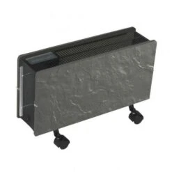 Radiateur à Inertie OPTIMUS Ardoise Noire 1600W - Valderoma PA1600O