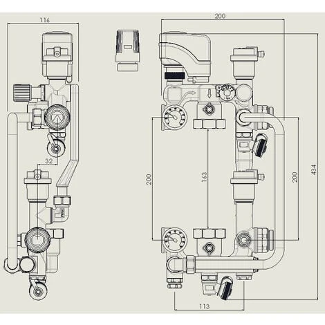 Pack COMBIMIX Avec Circulateur ENERJFLUID Classe A DN25 5 Pack COMBIMIX Avec Circulateur ENERJFLUID Classe A DN25 – Image 5