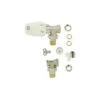 COMAP Kit Thermostatique équerre 1/2 (15x21) - Inclus Robinet, Tête Thermostatique, Raccord De Réglage, Purgeurs, Clé - VMP05A18