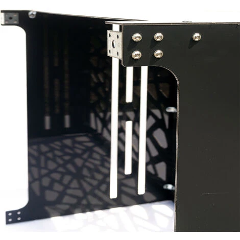 Cache Climatisation Extérieur En Aluminium Composite Gris 3 Cache Climatisation Extérieur En Aluminium Composite Gris – Image 3