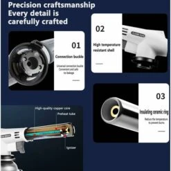 LangRay Brûleur De Cuisine Allumeur De Brûleur De Cuisine Rechargeable, Allumeur De Camping, Lance-flammes Pour Barbecue, Torche Soufflante, Brûleur Pour Barbecue De Cuisine Et Cuisson Du Beurre. -Atlantic Magasin 36981269 5